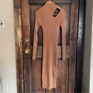 ANINE BING Brown Victoria Midi Dress NWT